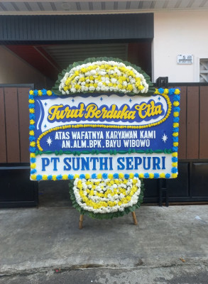 Papan Bunga Duka di Lubuk Baru